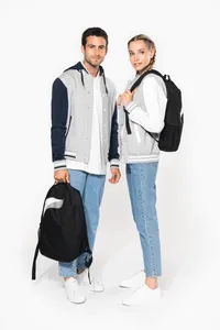 Unisex College Jacke mit Kapuze