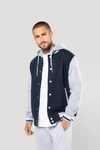 Unisex College Jacke mit Kapuze