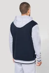 Unisex College Jacke mit Kapuze