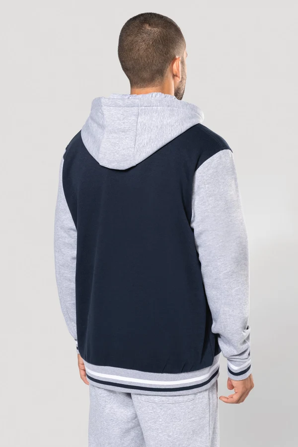 Unisex College Jacke mit Kapuze