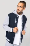 Unisex College Jacke mit Kapuze
