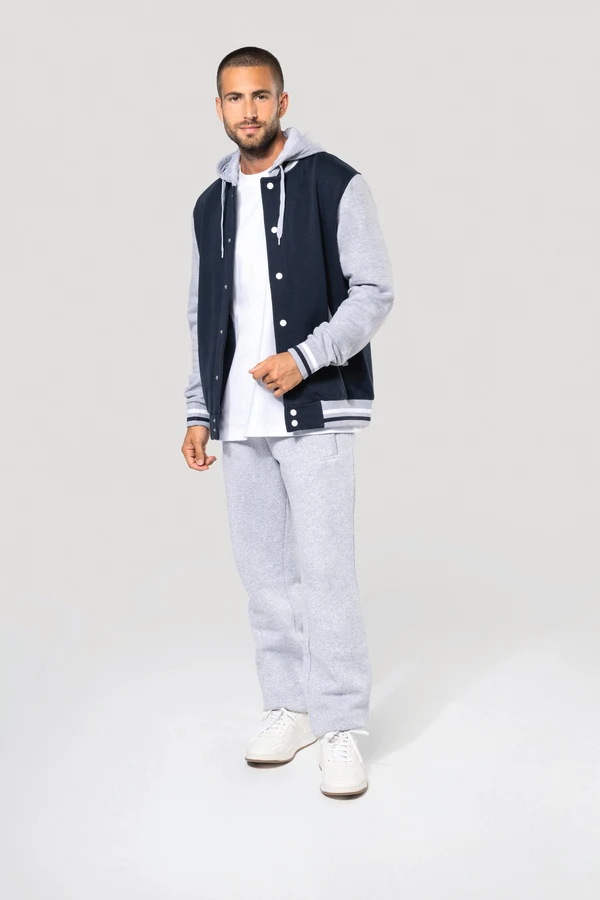 Unisex College Jacke mit Kapuze