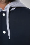 Unisex College Jacke mit Kapuze