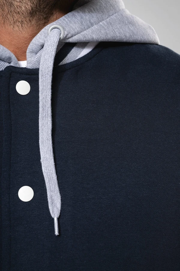 Unisex College Jacke mit Kapuze