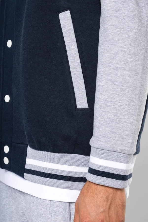 Unisex College Jacke mit Kapuze