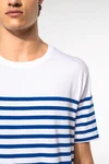 T-Shirt im Marine-Stil mit Rundhalsausschnitt Bio Herren