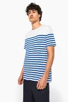 T-Shirt im Marine-Stil mit Rundhalsausschnitt Bio Herren