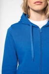 Umweltfreundliches Kapuzensweatshirt mit Reißverschluss Damen