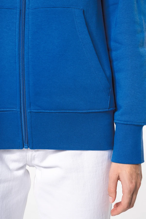 Umweltfreundliches Kapuzensweatshirt mit Reißverschluss Damen