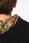 Kapuzensweatshirt mit kontrastfarbener Kapuze und Motiven für Kinder