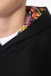 Kapuzensweatshirt mit kontrastfarbener Kapuze und Motiven für Kinder