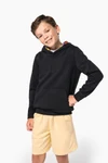Kapuzensweatshirt mit kontrastfarbener Kapuze und Motiven für Kinder