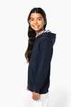 Kapuzensweatshirt mit kontrastfarbener Kapuze und Motiven für Kinder
