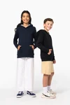 Kapuzensweatshirt mit kontrastfarbener Kapuze und Motiven für Kinder