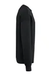 Umweltfreundliches Oversize-Unisex-Sweatshirt mit Rundhalsausschnitt Black