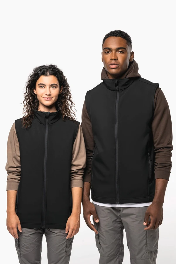 Zweilagiger, umweltfreundlicher Unisex-Softshell-Bodywärmer