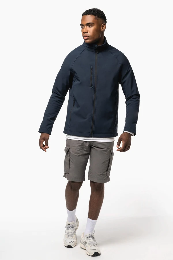 Umweltfreundliche 3-lagige Unisex-Softshell-Jacke