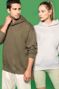 Kapuzensweatshirt aus Molton, Oversize, Unisex