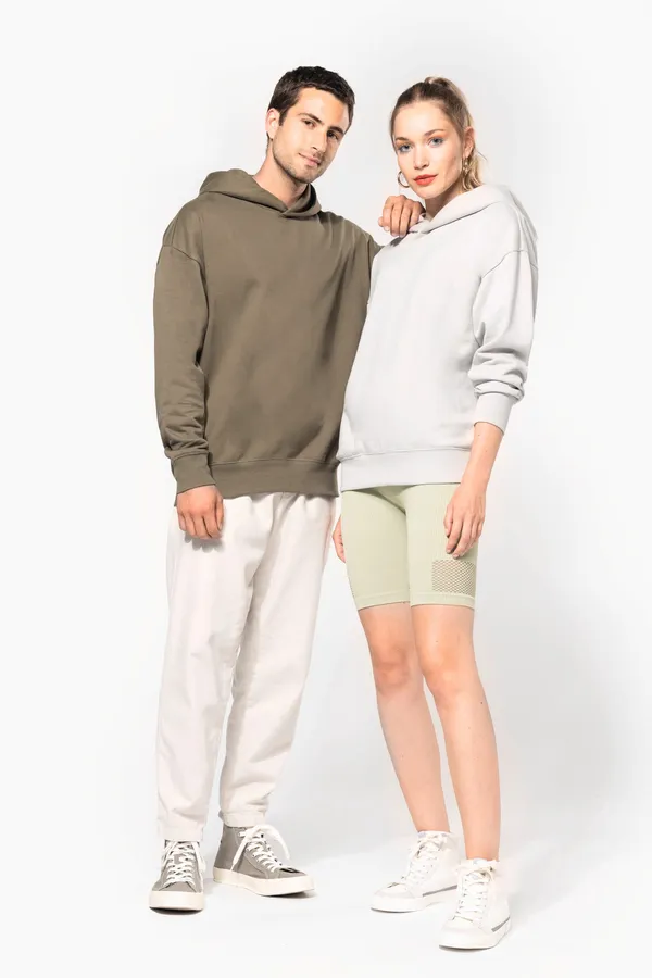 Kapuzensweatshirt aus Molton, Oversize, Unisex