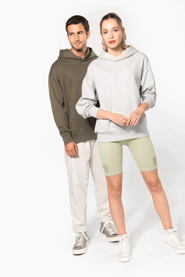 Kapuzensweatshirt aus Molton, Oversize, Unisex