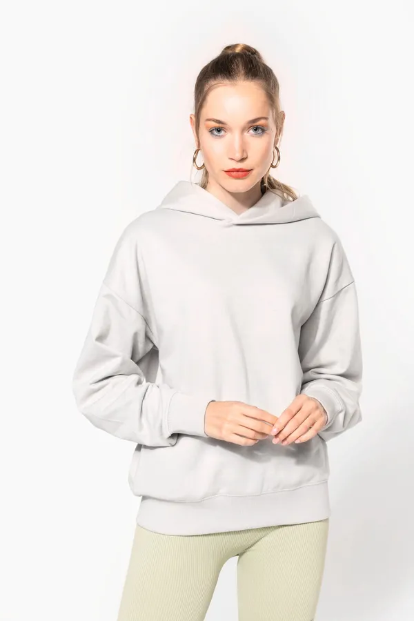 Kapuzensweatshirt aus Molton, Oversize, Unisex