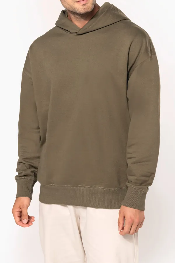 Kapuzensweatshirt aus Molton, Oversize, Unisex