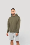 Kapuzensweatshirt aus Molton, Oversize, Unisex