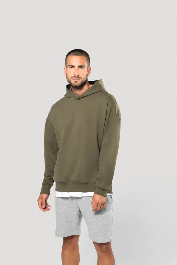 Kapuzensweatshirt aus Molton, Oversize, Unisex