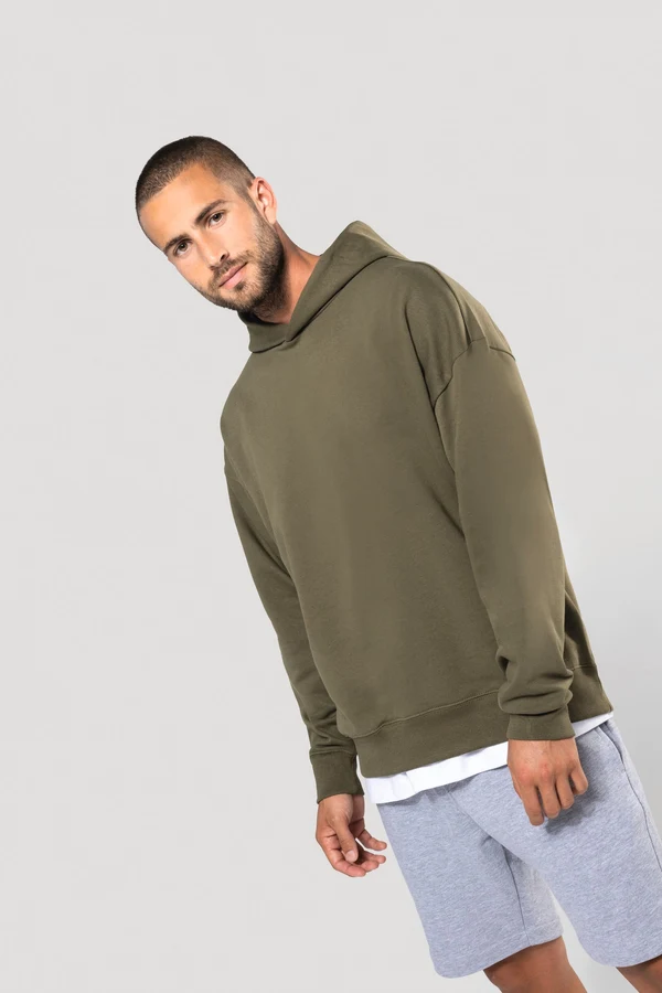 Kapuzensweatshirt aus Molton, Oversize, Unisex