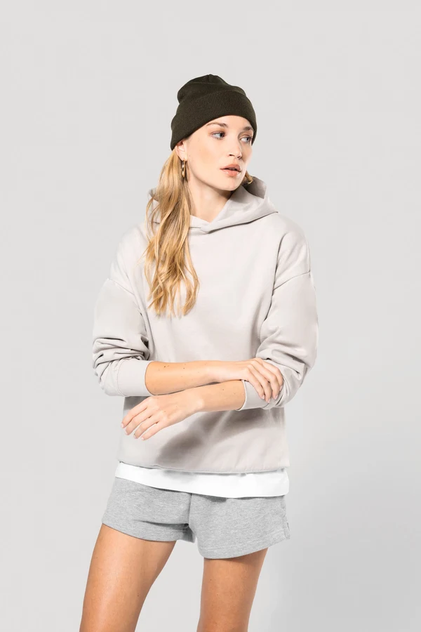 Kapuzensweatshirt aus Molton, Oversize, Unisex