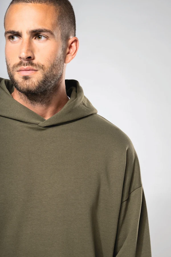 Kapuzensweatshirt aus Molton, Oversize, Unisex