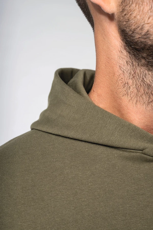 Kapuzensweatshirt aus Molton, Oversize, Unisex