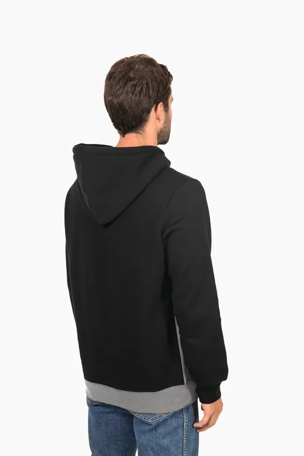 Dreifarbiges Kapuzensweatshirt, Unisex