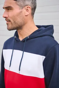 Dreifarbiges Kapuzensweatshirt, Unisex