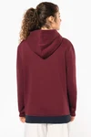 Dreifarbiges Kapuzensweatshirt, Unisex