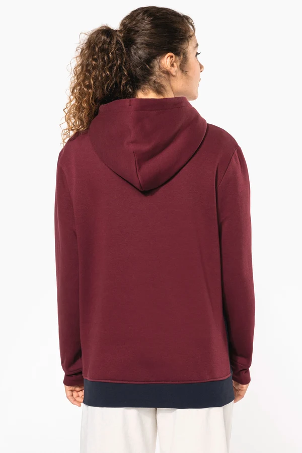 Dreifarbiges Kapuzensweatshirt, Unisex