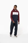 Dreifarbiges Kapuzensweatshirt, Unisex