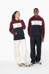 Dreifarbiges Kapuzensweatshirt, Unisex