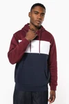Dreifarbiges Kapuzensweatshirt, Unisex