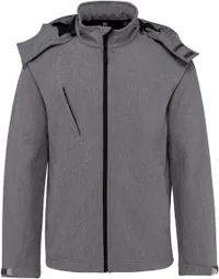 Herren 3-Lagen Kapuzen Softshell Jacke