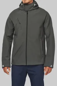 Herren Softshell-Jacke mit Abnehmbare Kapuze