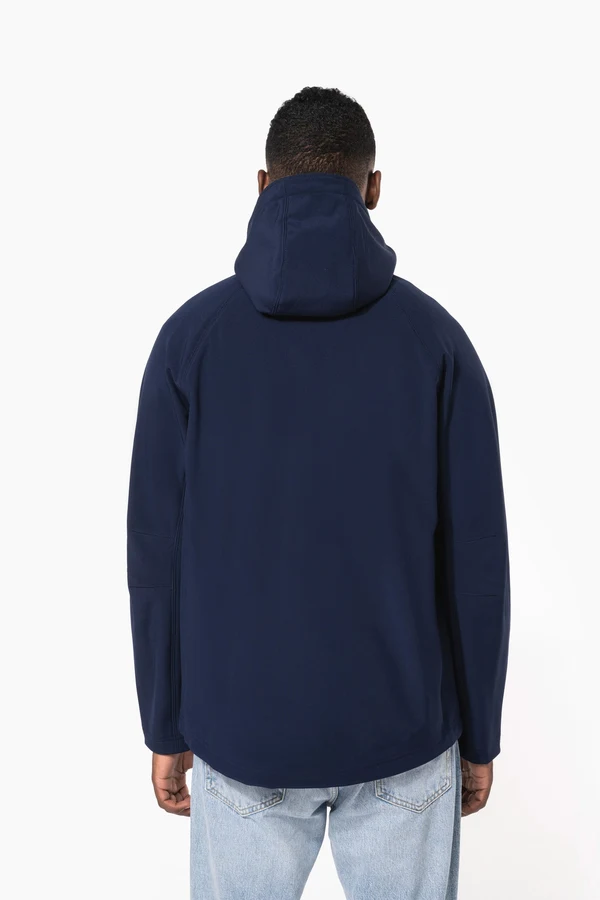 Herren Softshell-Jacke mit Abnehmbare Kapuze
