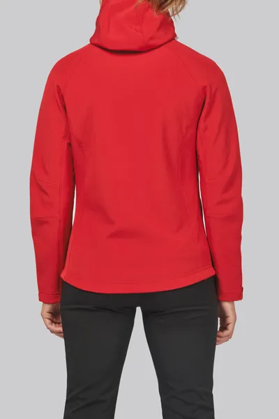 Damen Softshell-Jacke mit Abnehmbare Kapuze