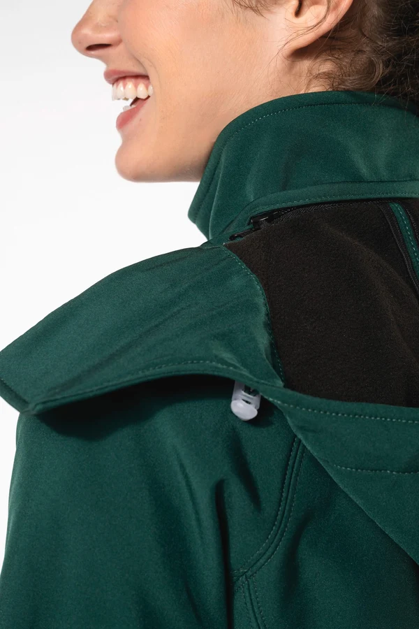 Damen Softshell-Jacke mit Abnehmbare Kapuze