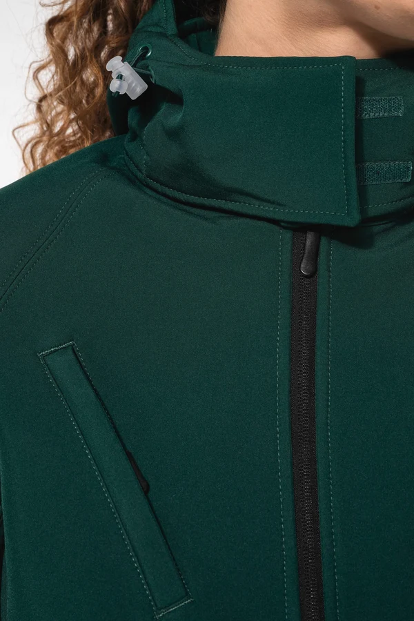 Damen Softshell-Jacke mit Abnehmbare Kapuze