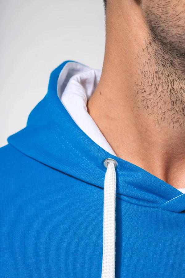 Herren-kapuzensweatshirt bicolor
