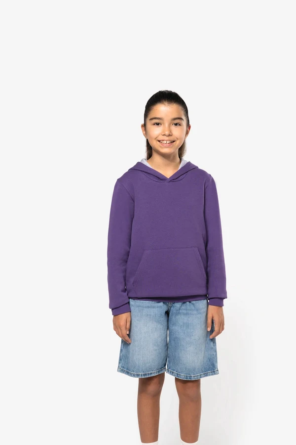 Kinder Kapuzenshirt Bicolor