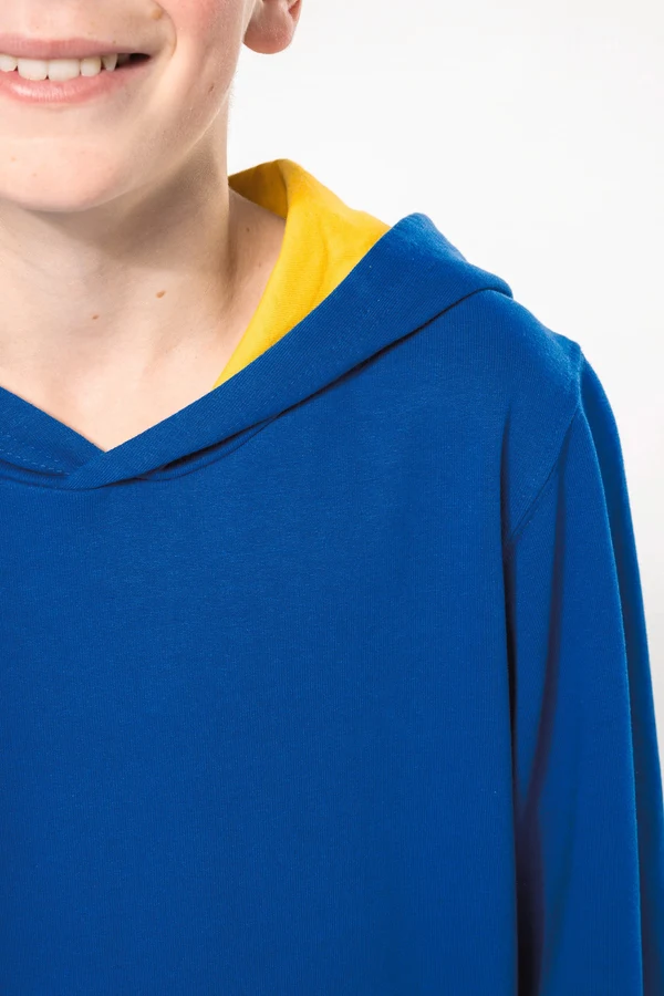 Kinder Kapuzenshirt Bicolor