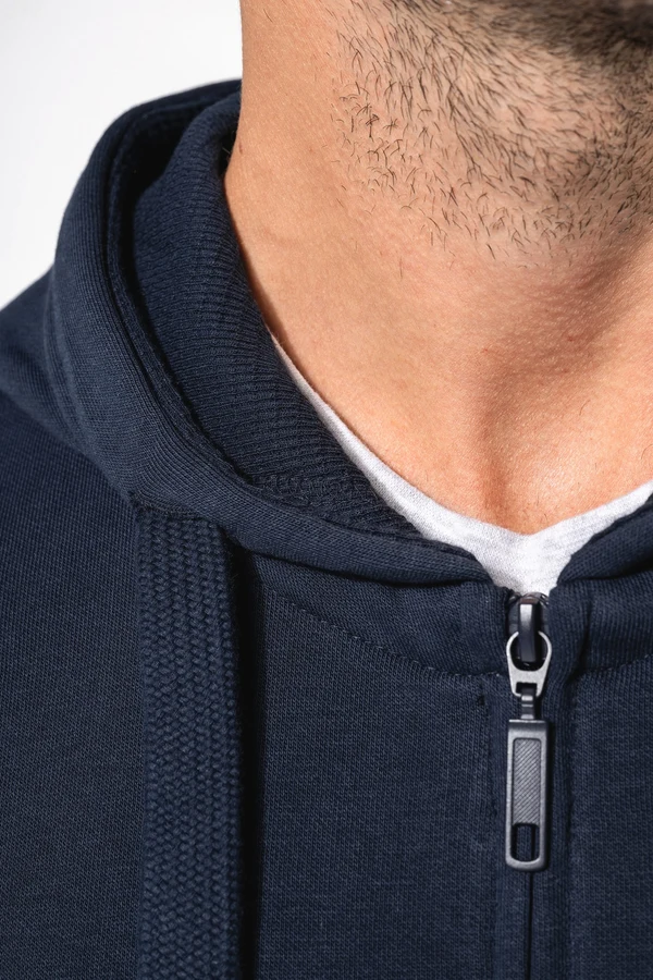 KAPUZENSHIRT MIT REIßVERSCHLUSS