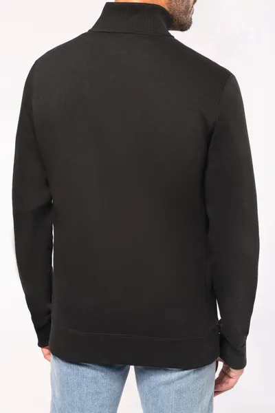 Herren Fleece-Sweater mit Reißverschluss
